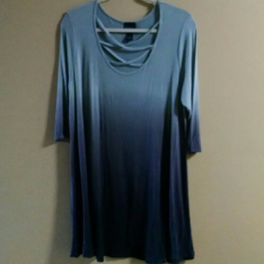 Rue Plus Ombre Dress Criss Cross Neckline